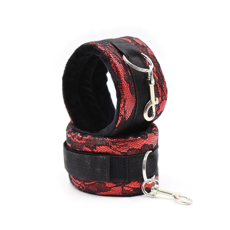 OHMAMA FETISH - FLUWELEN HANDBOEIEN MET NYLON BAND