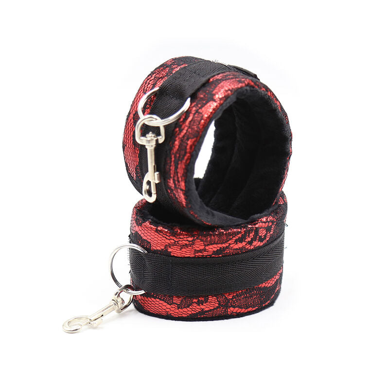 OHMAMA FETISH - FLUWELEN HANDBOEIEN MET NYLON BAND