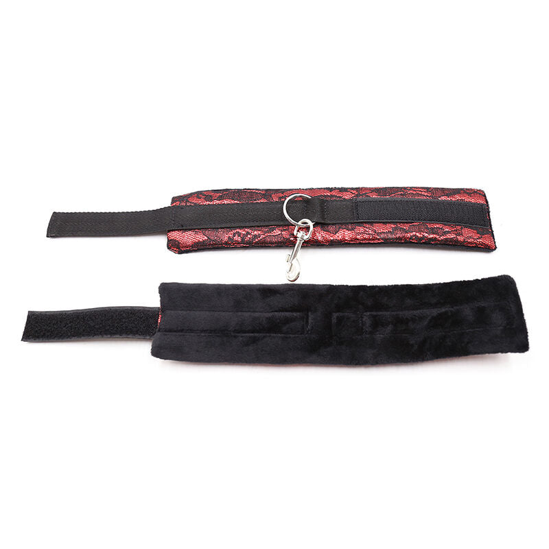 OHMAMA FETISH - FLUWELEN HANDBOEIEN MET NYLON BAND