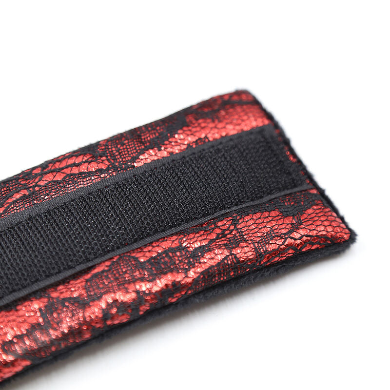 OHMAMA FETISH - MENOTTES EN VELOURS AVEC SANGLE EN NYLON