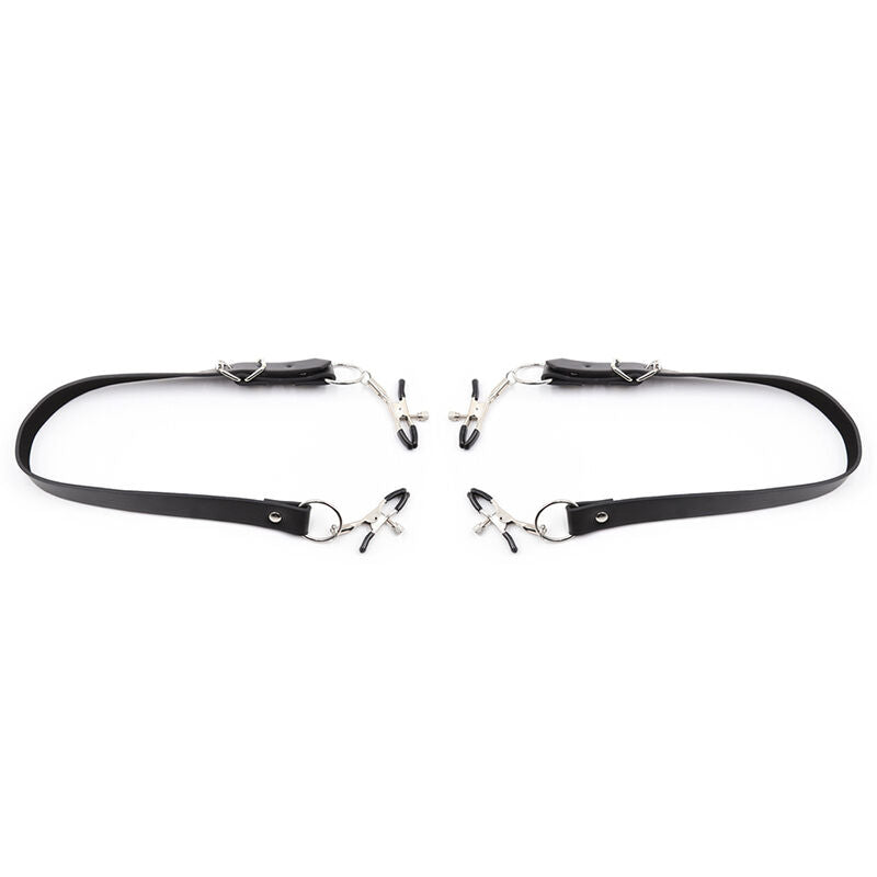 OHMAMA FETISH - PINCES À CLITORIS AVEC SANGLES POUR JAMBES