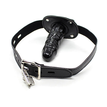 OHMAMA FETISH - TPE PENIS GAG MIT VORHNGESCHLOSS L