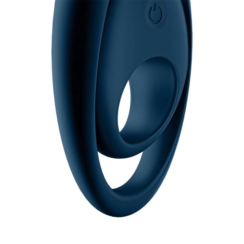 SATISFYER - GLORIOUS DUO RING VIBRATEUR BLEU