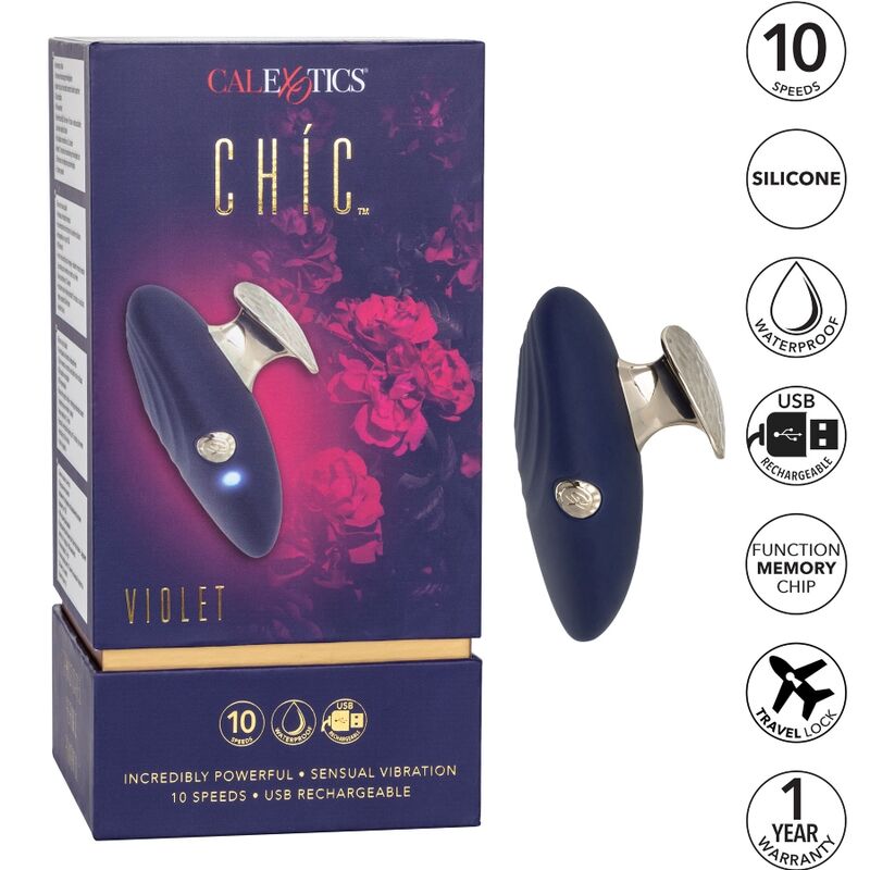 CALEXOTICS - STIMULATEUR CHIC VIOLET 10 VITESSES