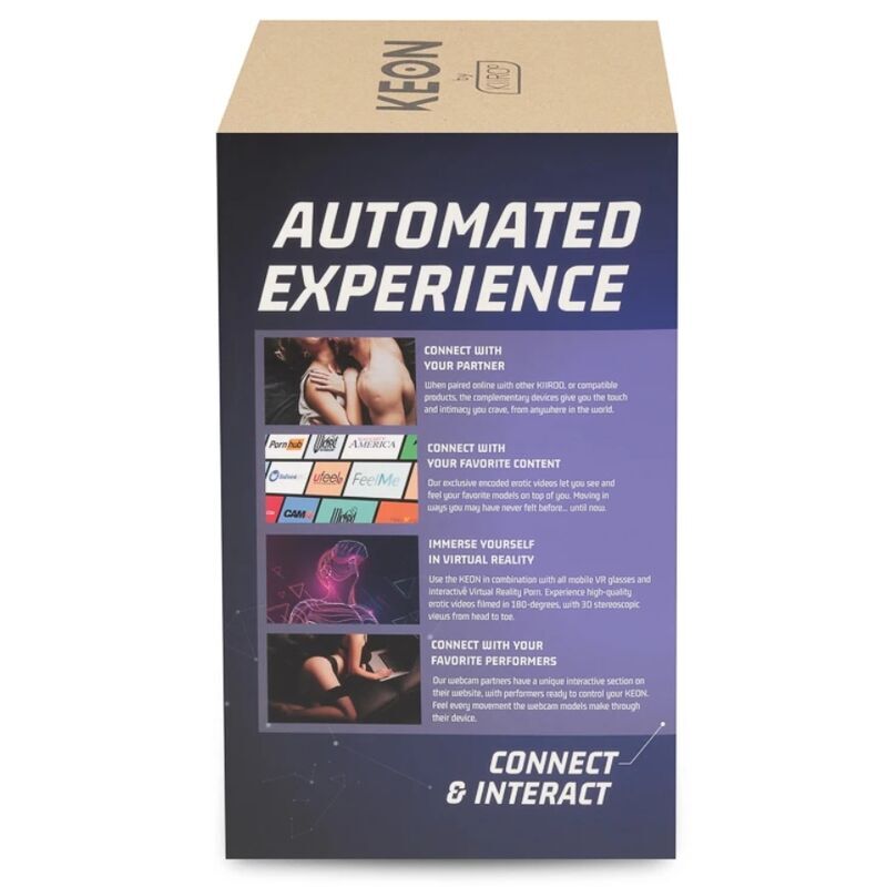 KIIROO - KEON + FEEL NICOLETTE SHEA STROKER + LUBRIFIANT DE QUALITÉ AQUA 50 ML 