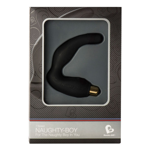 ROCKS-OFF - NAUGHTY-BOY MASSEUR POINT G POUR HOMME 7V NOIR 