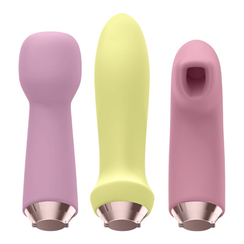 SATISFYER - ENSEMBLE VIBRATEUR ET PULSE D'AIR MARVELOUS FOUR