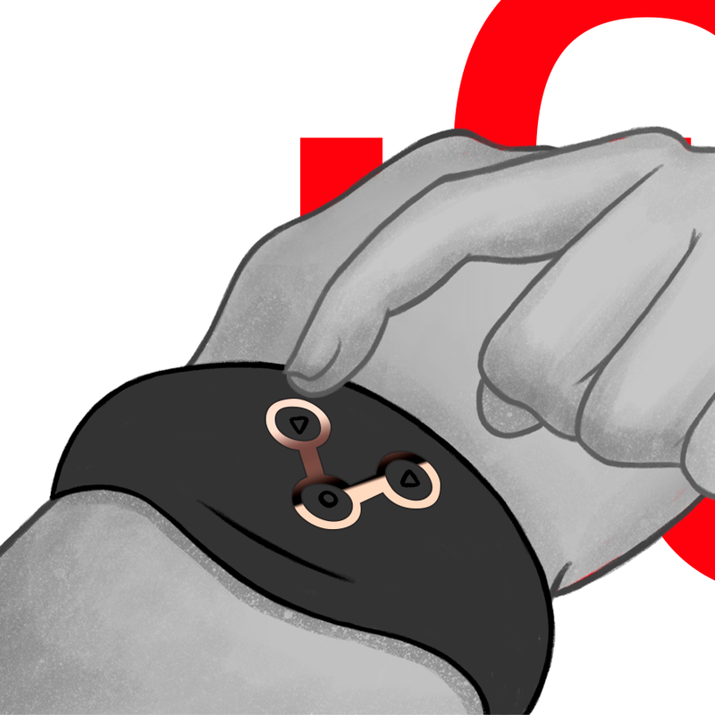 WATCHME - HORLOGE À TÉLÉCOMMANDE SANS FIL EN JET ET CUIVRE