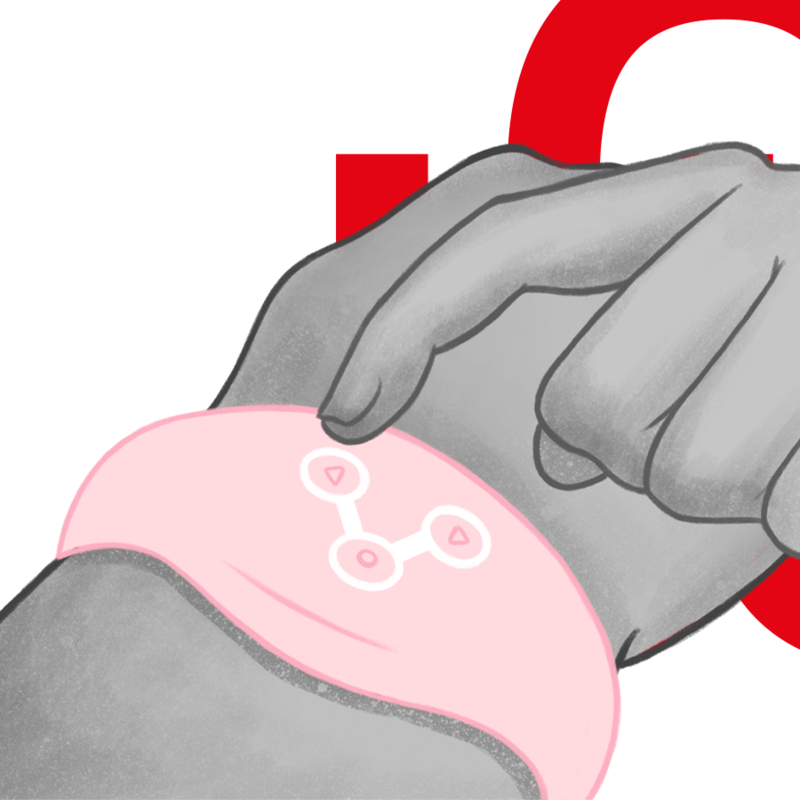 WATCHME - MONTRE À TECHNOLOGIE SANS FIL ROSE DOUX