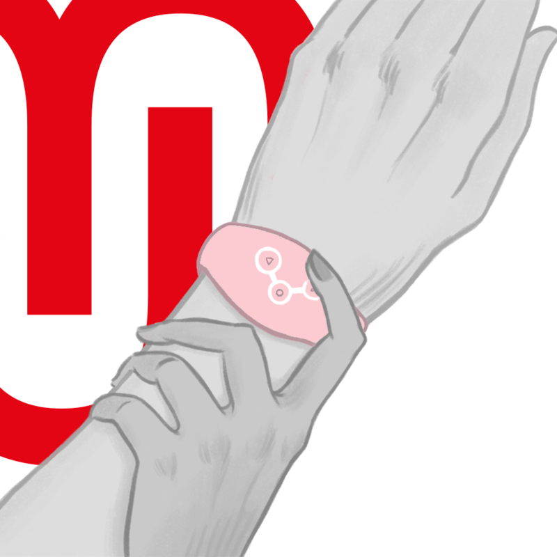 WATCHME - MONTRE À TECHNOLOGIE SANS FIL ROSE DOUX