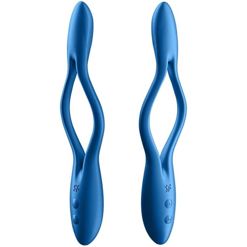 SATISFYER - VIBRATEUR MULTIPLE ELASTIC GAME BLEU