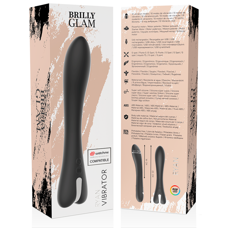BRILLY GLAM - RYAN VIBRATOR WATCHME COMPATIBLE AVEC LA TECHNOLOGIE SANS FIL
