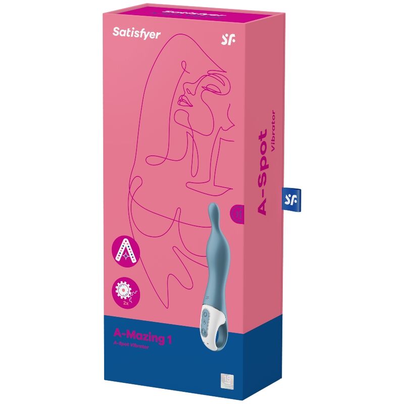 SATISFYER - INCROYABLE VIBRATEUR 1 ASPOT BLEU