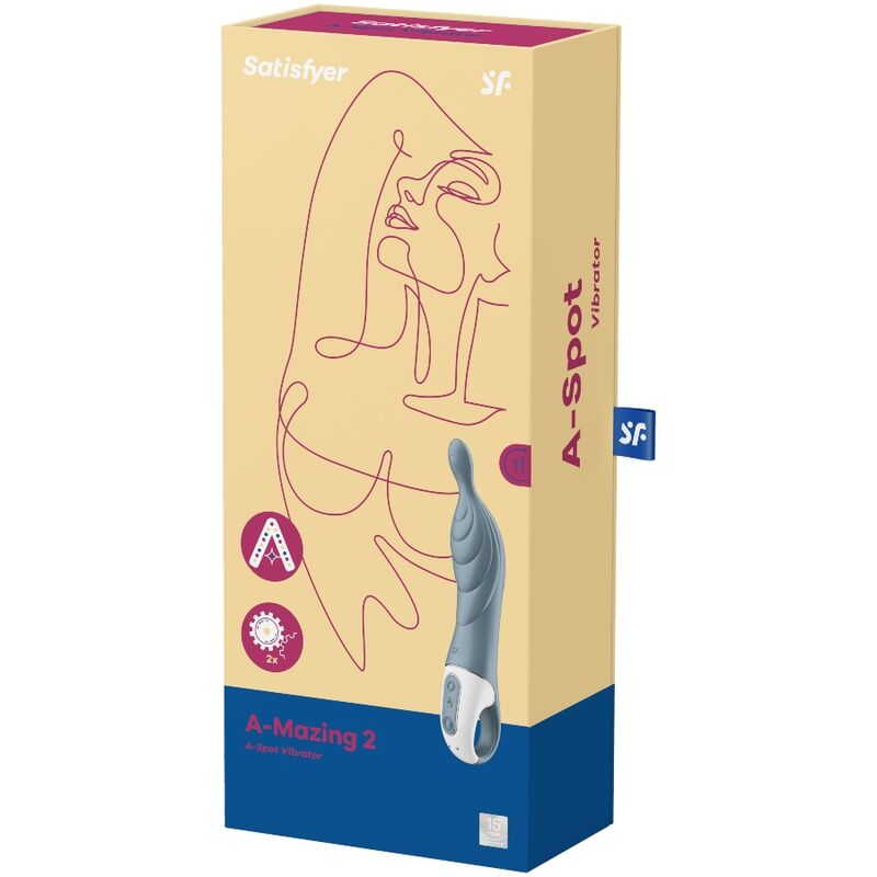 SATISFYER - AMAZING 2 ASPOT VIBRATOR GRIJS