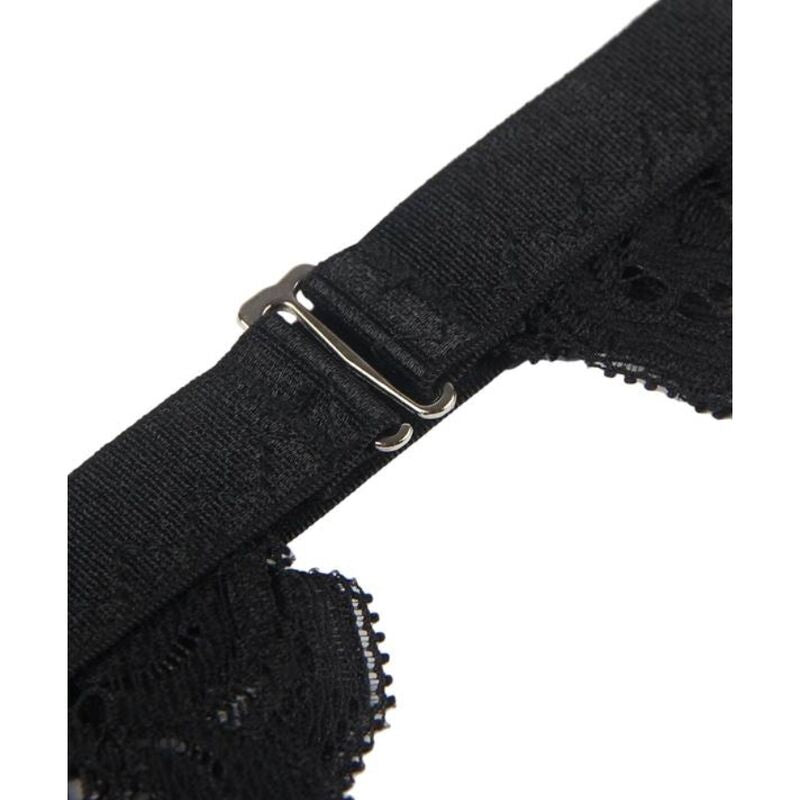 SUBBLIME - ENSEMBLE TROIS PIÈCES SOUTIEN-GORGE + PORTE-JARRETELLES + STRING L/XL