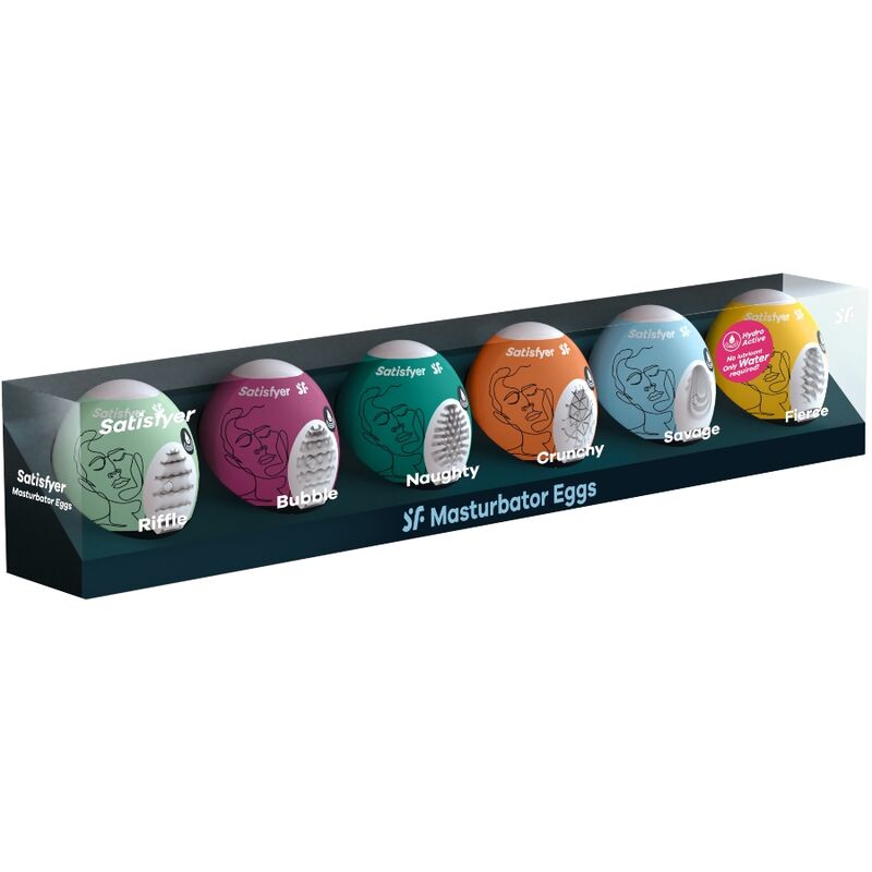 SATISFYER - ŒUFS MASTURBATEURS ENSEMBLE DE 6 UNITÉS