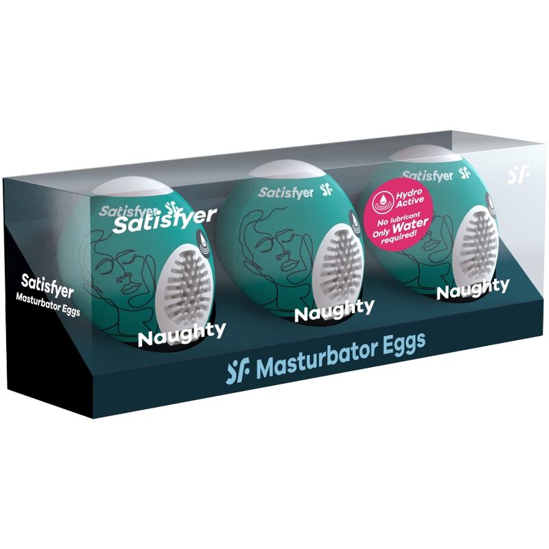 SATISFYER - 3 ŒUFS MASTURBATEURS NAUGHTY