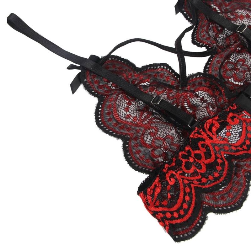 SUBBLIME - TWEEDELIGE SET KANTEN TOP EN SLIPJE L/XL