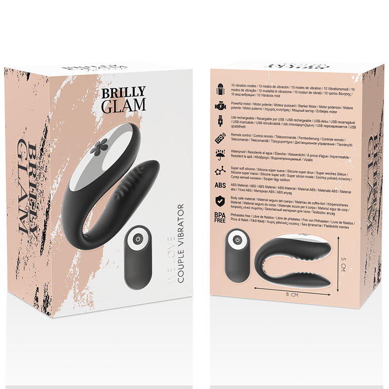 BRILLY GLAM - WE ZIJN DOL OP DE ZWARTE AFSTANDSBEDIENING VOOR PARTNERS