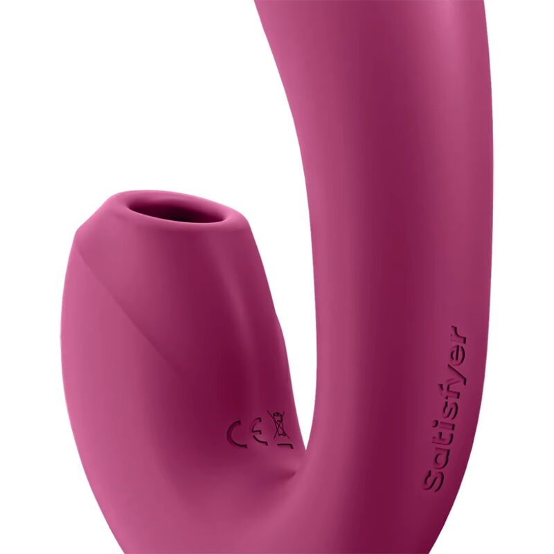 SATISFYER - APPLICATION STIMULATEUR ET VIBRATEUR SUNRAY ROUGE