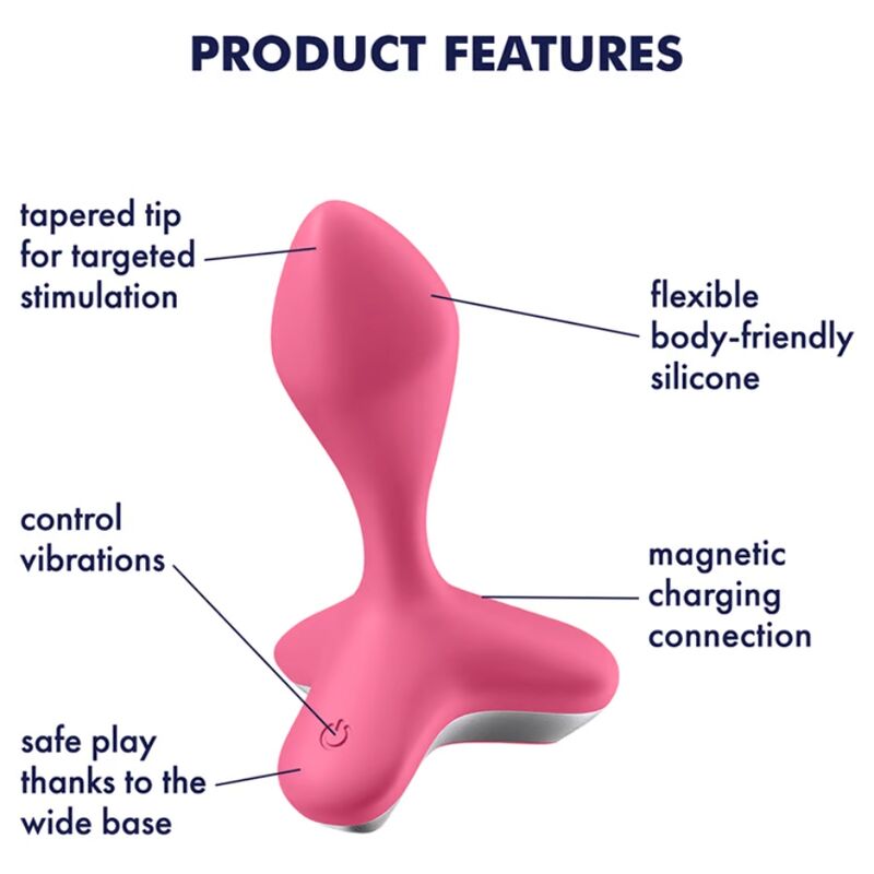 SATISFYER - VIBRATEUR PLUG GAME CHANGER NOIR