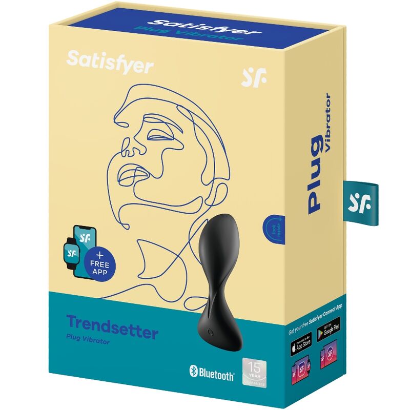 SATISFYER - TRENDSETTER VIBRATIEPLUG APP GROEN