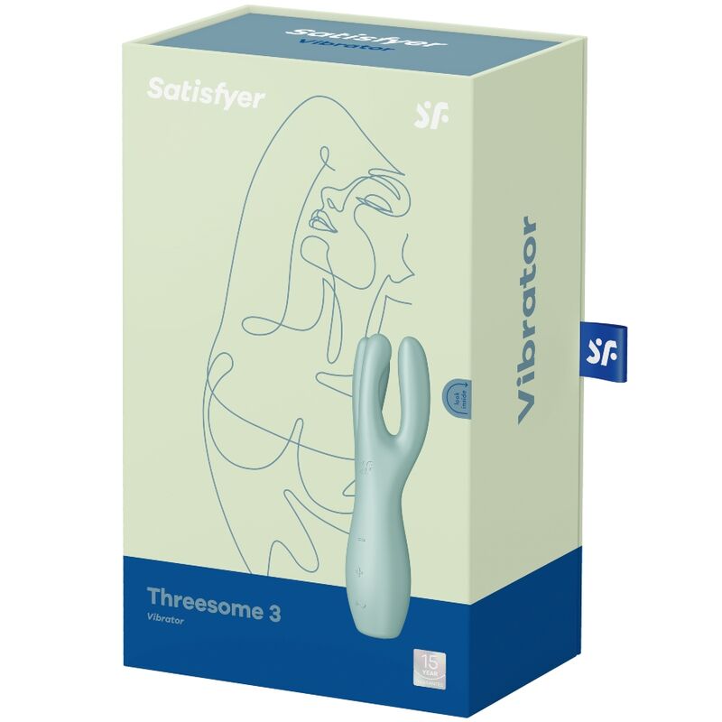 SATISFYER - THREESOME 3 VIBRATEUR MENTHE