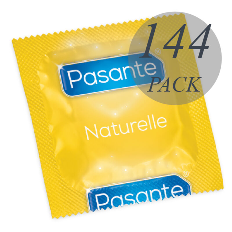 PASANTE - CONDOMS NATURAL POUCHES 144 UNITS