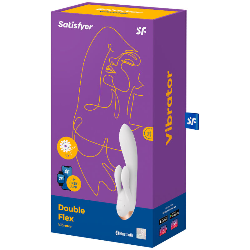 SATISFYER - DOUBLE FLEX VIBRATOR APP SCHWARZ