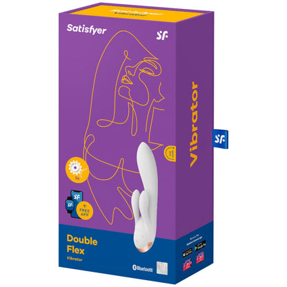 SATISFYER - DOUBLE FLEX VIBRATOR APP SCHWARZ