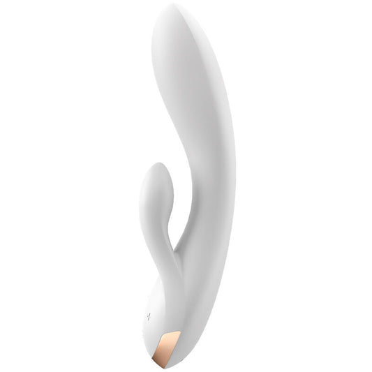 SATISFYER - VIBRATEUR DOUBLE FLEX APP NOIR