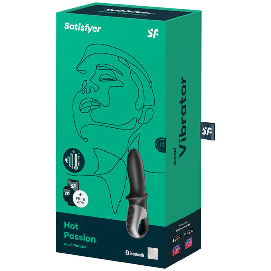 SATISFYER - APPLICATION VIBRATEUR ANAL HOT PASSION NOIR