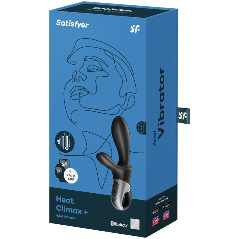 SATISFYER - HEAT CLIMAX+ VIBRATEUR ANAL APPLICATION NOIR