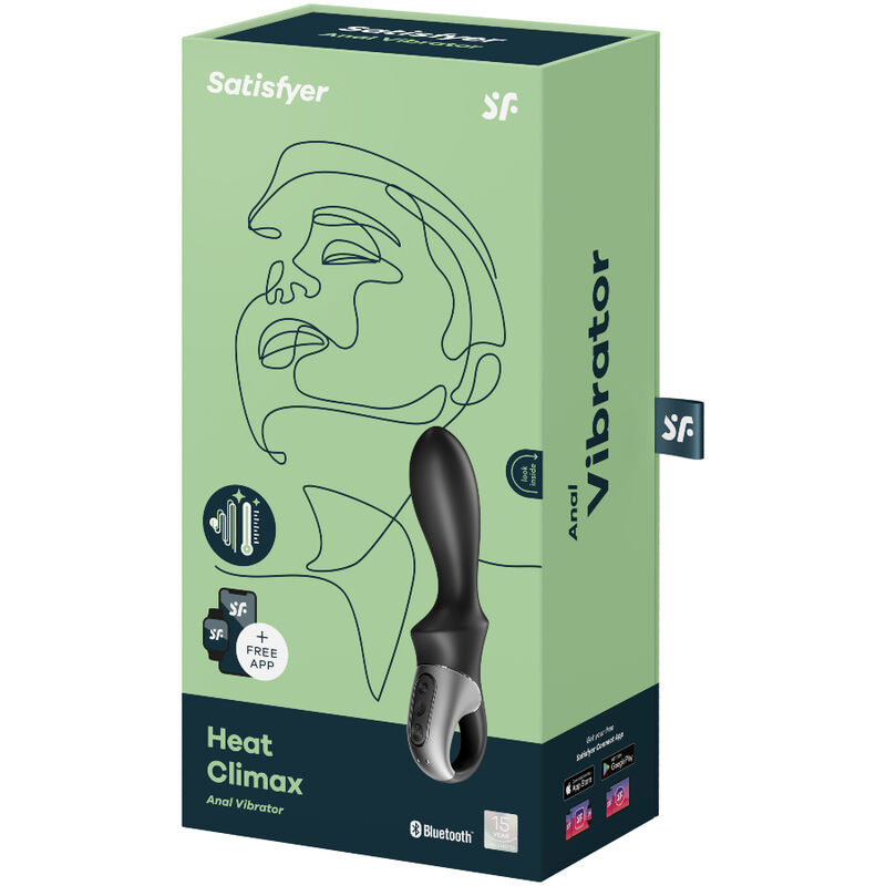 SATISFYER - VIBRATEUR ANAL HEAT CLIMAX APPLICATION NOIR