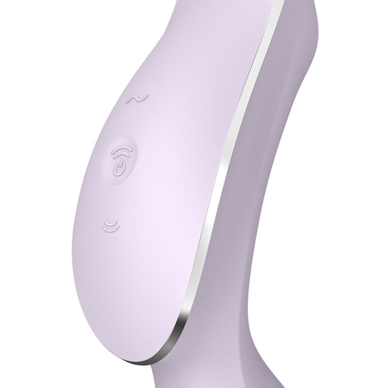 SATISFYER - CURVY TRINITY 2 AIR PULSE VIBRATOR LILA