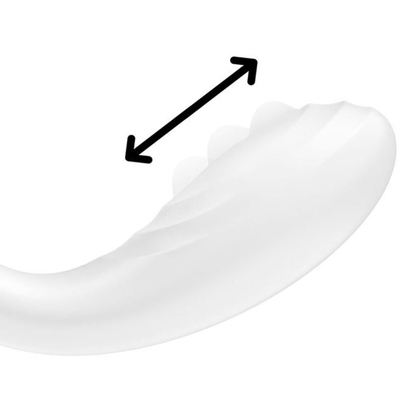 SATISFYER - VIBRATEUR POINT G ROLLING PLEASURE BLANC
