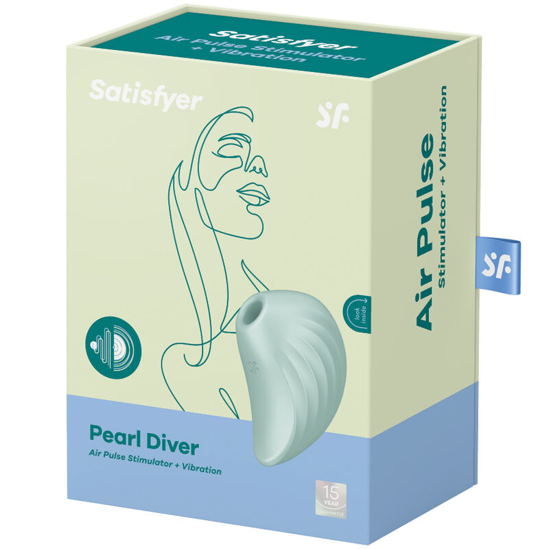 SATISFYER - PEARL DIVER AIR PULSE STIMULATOR &amp; VIBRATOR VIOLET