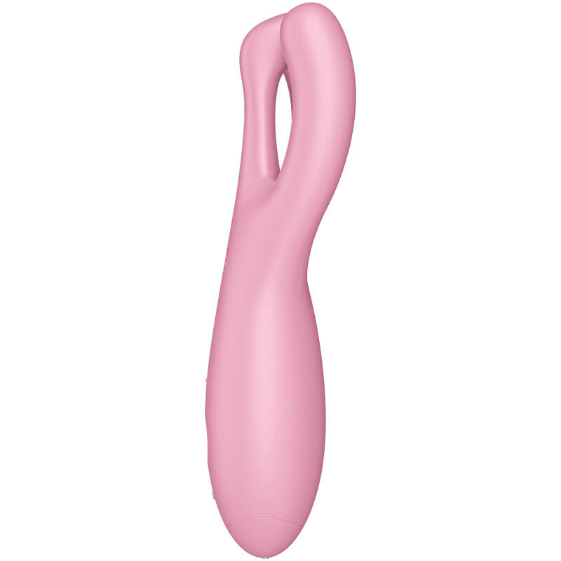 SATISFYER - THREESOME 4 VIBRATORAPP BLAU