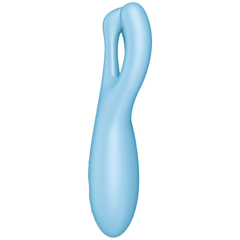 SATISFYER - THREESOME 4 VIBRATOR APP BLAUW