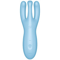 SATISFYER - THREESOME 4 VIBRATORAPP BLAU