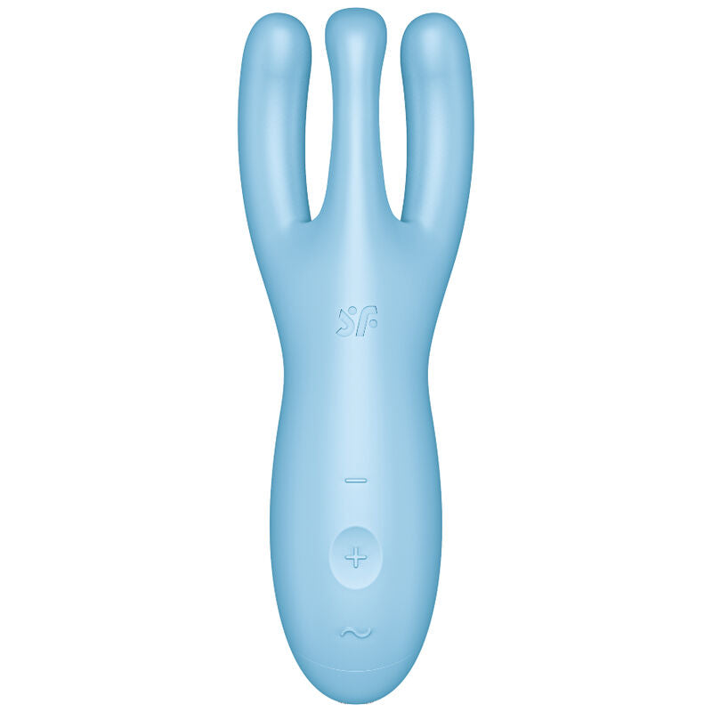 SATISFYER - THREESOME 4 VIBRATORAPP BLAU