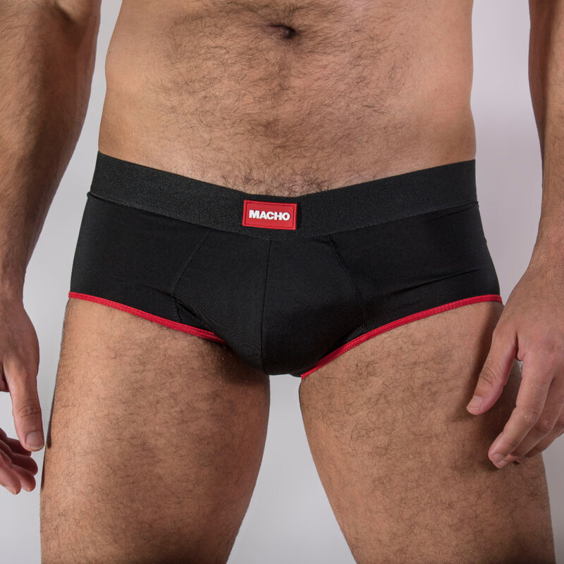 MACHO - MS24R SHORT UNDERPANTS DARK RED XL