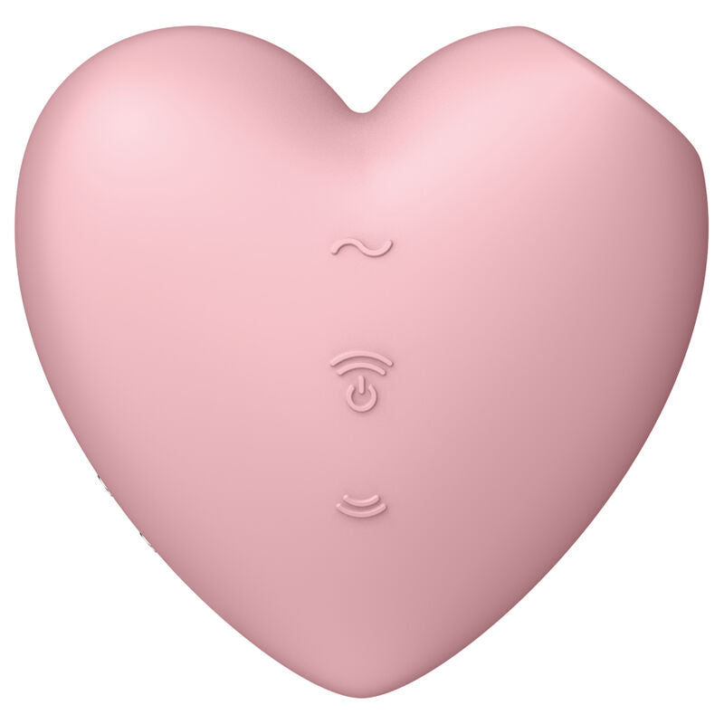 SATISFYER - CUTIE HEART STIMULATEUR ET VIBRATEUR À IMPULSIONS D'AIR ROSE