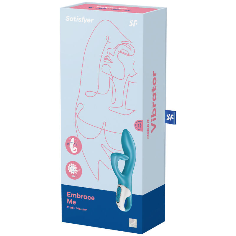SATISFYER - VIBRATEUR EMBRACE ME GSPOT TURQUOISE