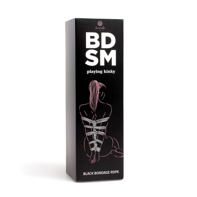 SECRETPLAY - COLLECTION BDSM DE CORDES DE BONDAGE NOIRES