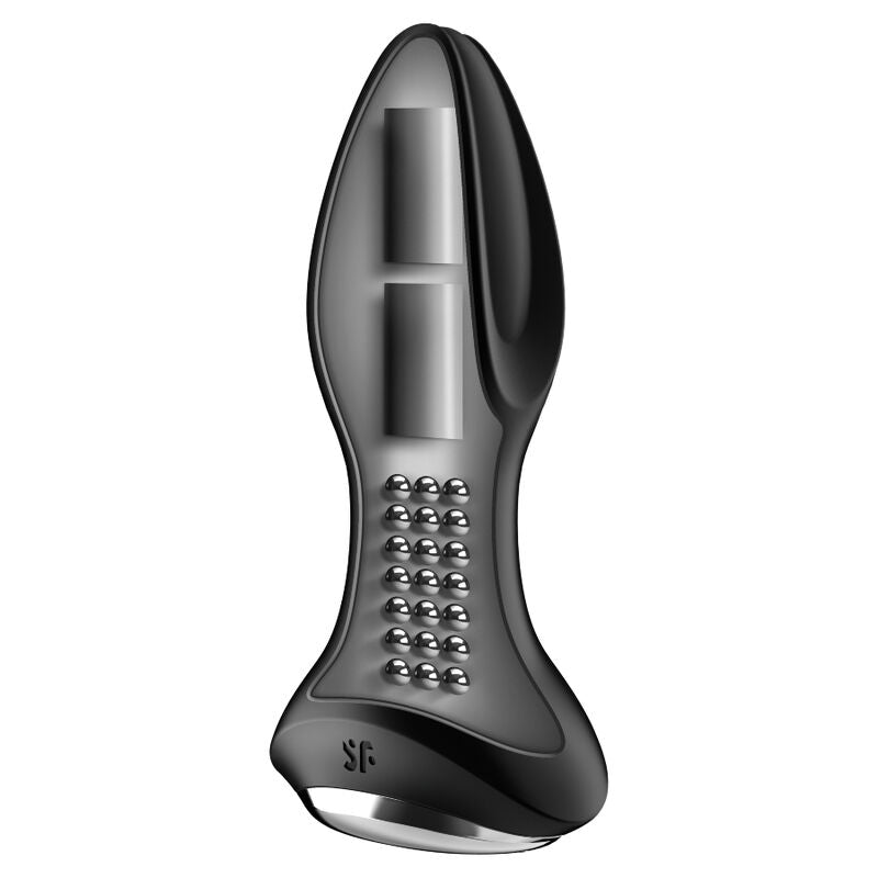 SATISFYER - ROTATOR PLUG 2+ VIBRERENDE PLUGAPP ROOD