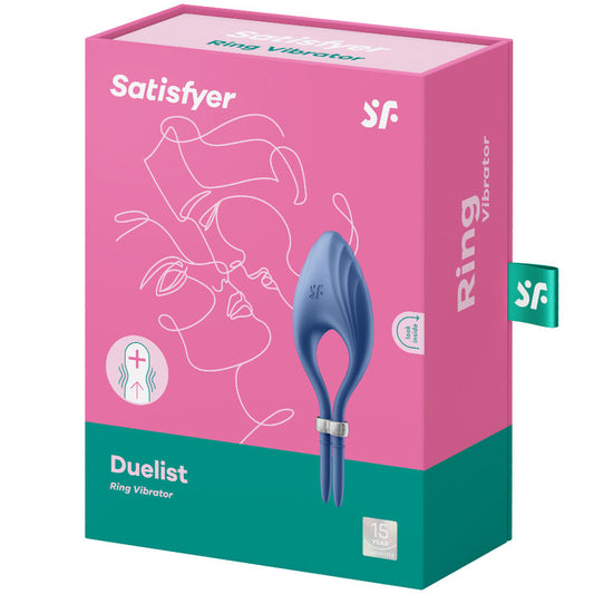 SATISFYER - DUELIST RING VIBRATEUR GRIS