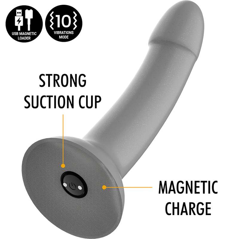 MYTHOLOGIE - RUNE MAJESTIC DILDO S - VIBRATEUR WATCHME COMPATIBLE AVEC LA TECHNOLOGIE SANS FIL