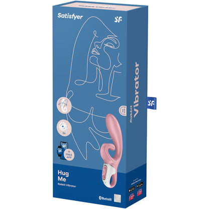 SATISFYER - HUG ME RABBIT VIBRATOR APP BLAU