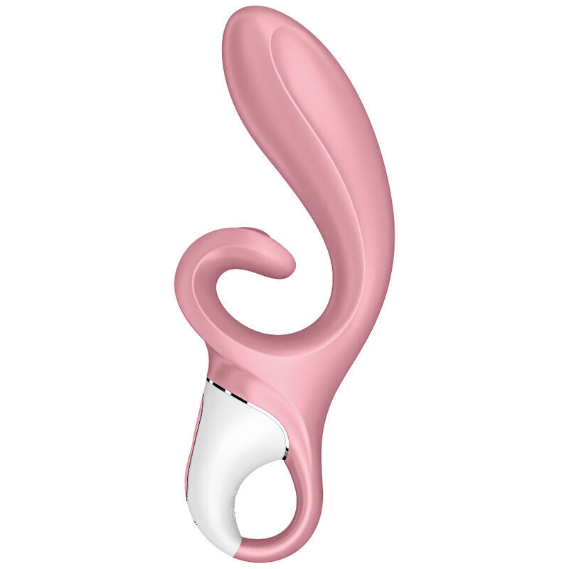 SATISFYER - VIBRATEUR HUG ME RABBIT APPLICATION BLEU
